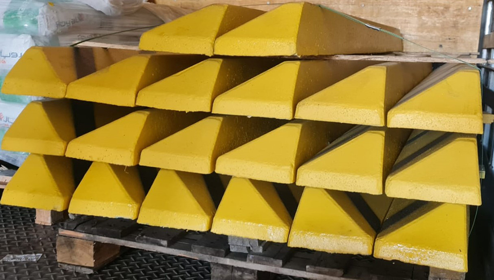 Bate-roda de concreto